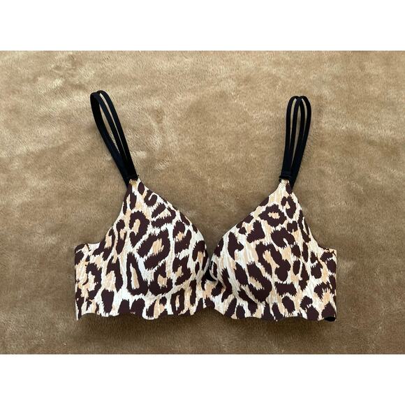 Victoria's Secret Other - Victoria’s Secret Very Sexy Push Up Bra Leopard Animal Print Women’s Size 32B